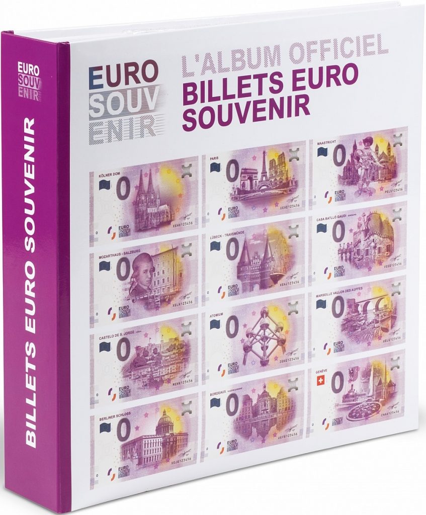 Album vierge pour 200 billets euro souvenir