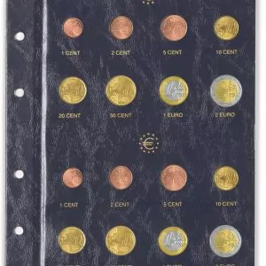 Feuilles numismatique série euro