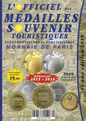 Officiel des médailles souvenir touristiques 2019