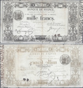 1000 Francs Type 1817 définitif