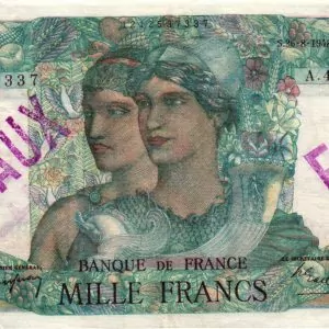 1000 Francs Minerve et Hercule FAUX