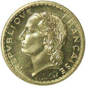 5 Francs Lavrillier ESSAI 1945