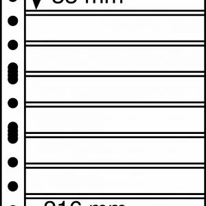 Feuilles toutes collections 8 bandes 216x33