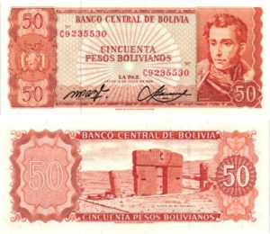 Billet de collection Bolivie