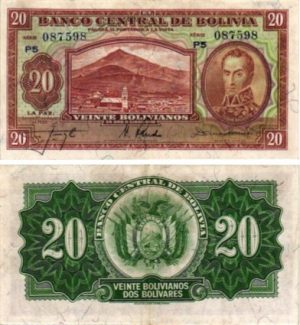 Billet de collection Bolivie