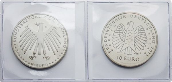 Étuis numismatique double