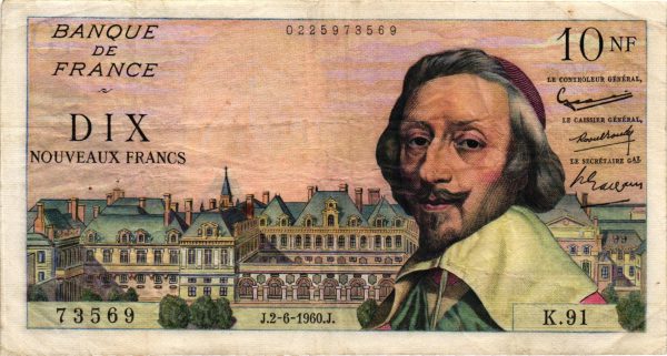 10 Nouveaux Francs RICHELIEU