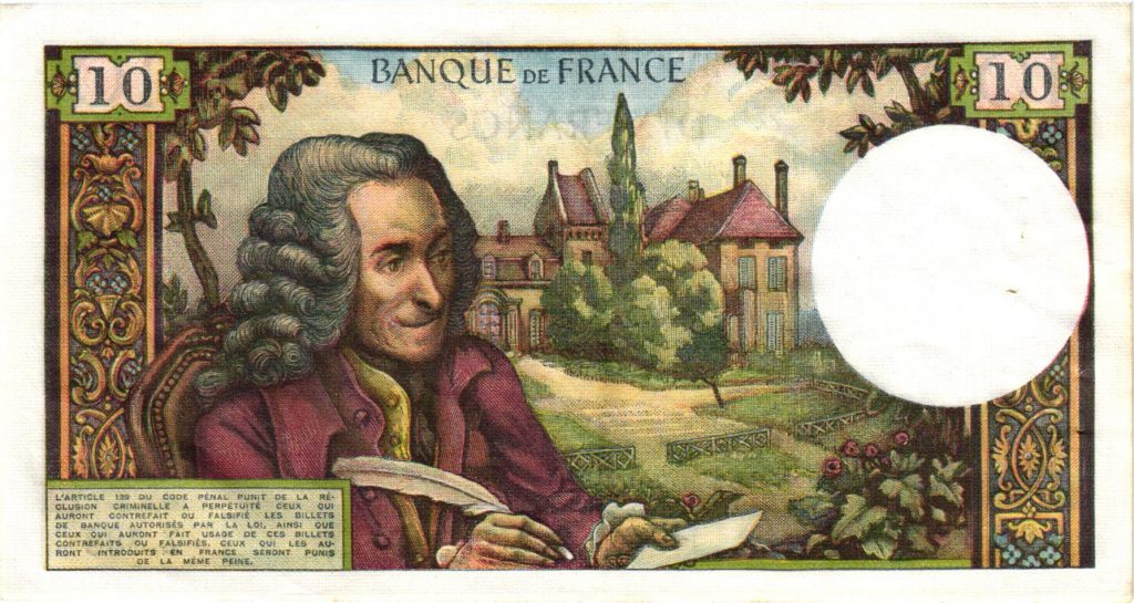 Billet 10 Francs Voltaire