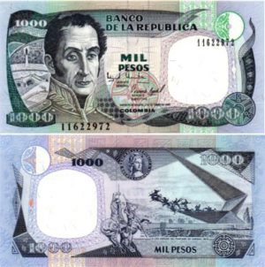 Billet de collection Colombie