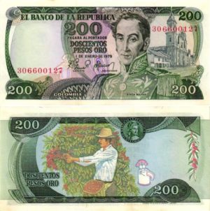 Billet de collection Colombie