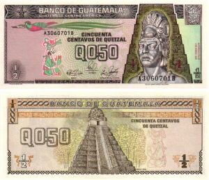 Billet de collection Guatemala