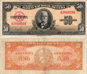 Billet de collection cuba