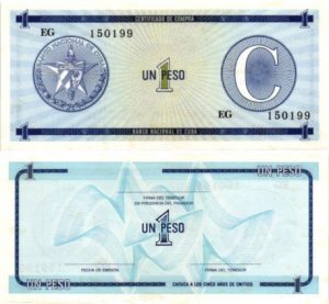 Billet de collection cuba