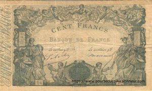 100 Francs type 1862 indices bleus