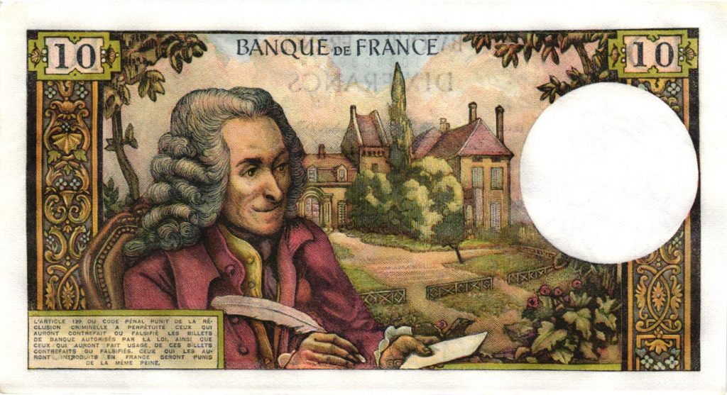 Billet 10 Francs Voltaire