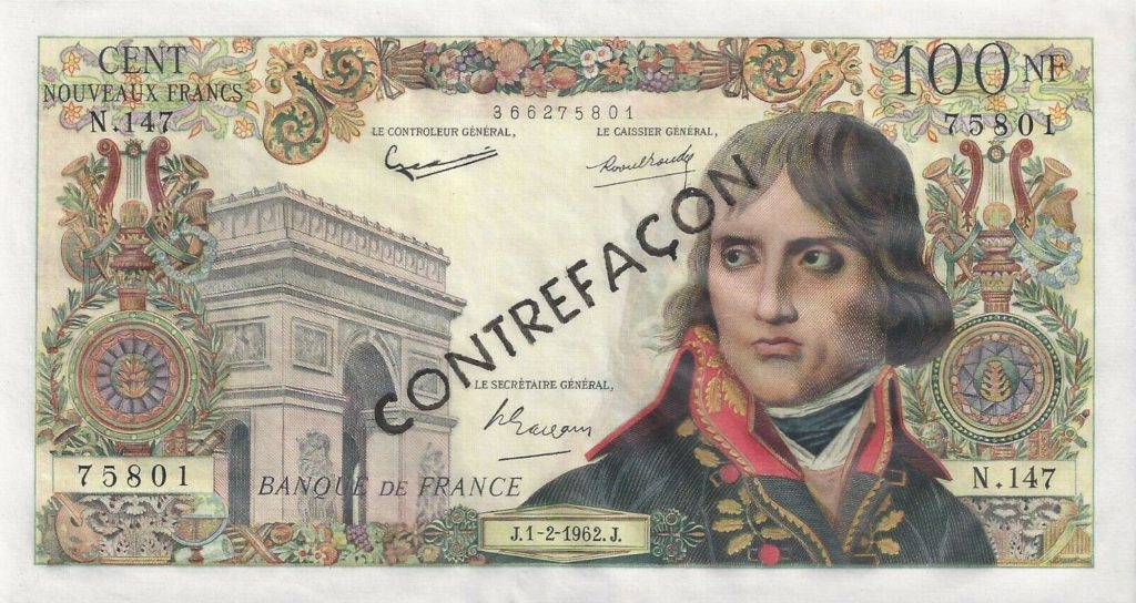 100 Nouveaux Francs Bonaparte Type 1959 BOJARSKI