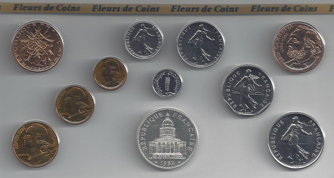 Série Monnaie de Paris 1982