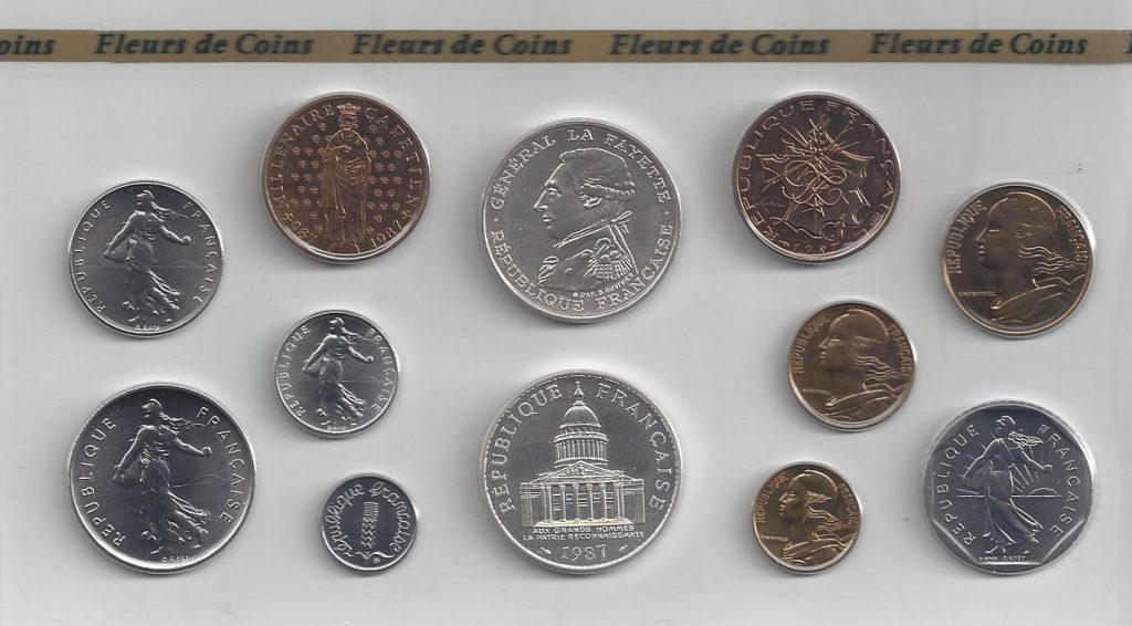 Série Monnaie de Paris 1987