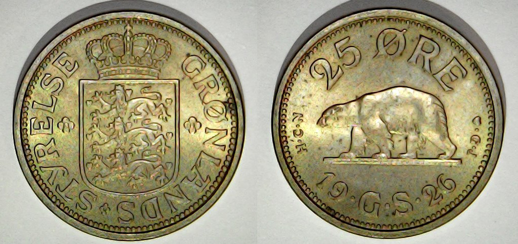 25 øre grønland 1926