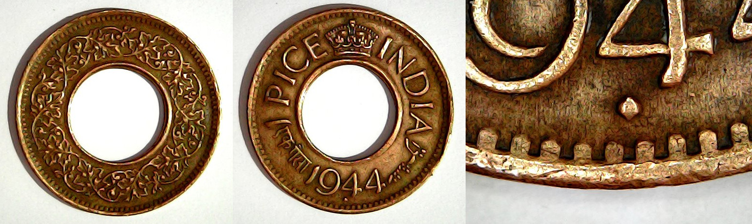 1 pice 1944 Bombay Inde