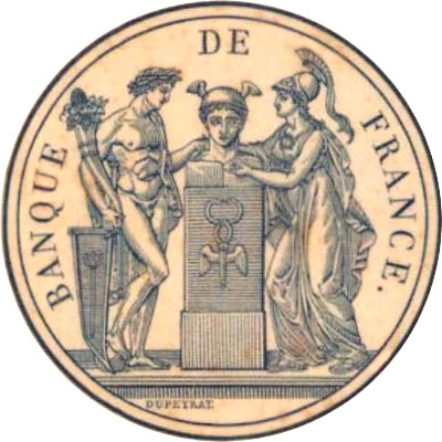 Timbre de DUPEYRAT sur billet de la Banque de France