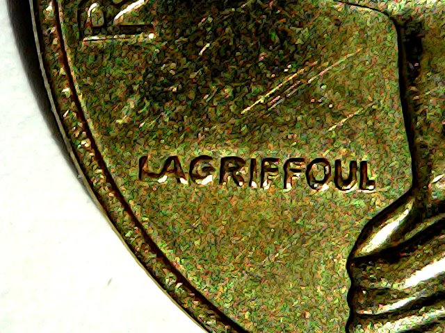 5 centimes France 1997 Lagriffoul