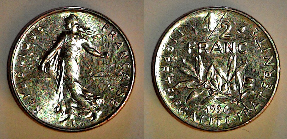 ½ franc France 1996