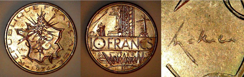 10 francs France 1974