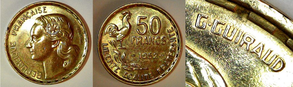 50 francs France 1952