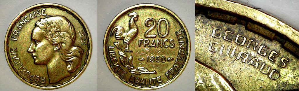 20 francs France 1950