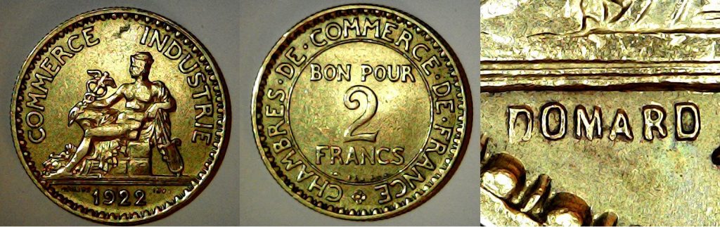 Bon pour 2 francs France 1922