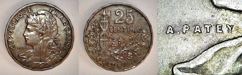 25 centimes France 1904