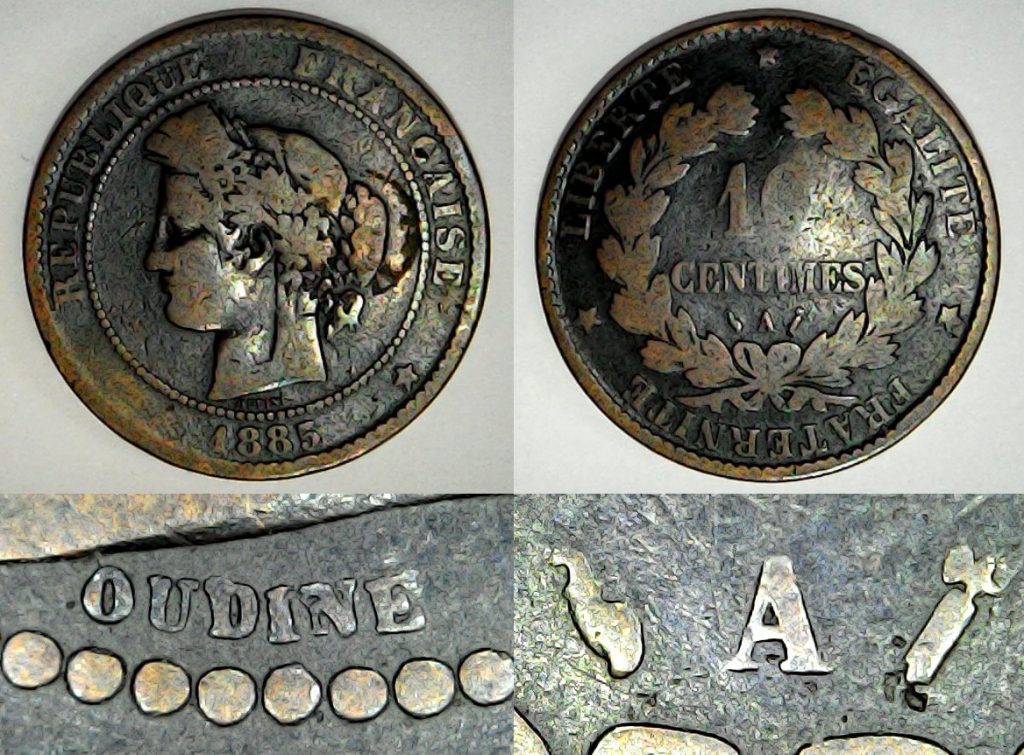 10 centimes France 1885