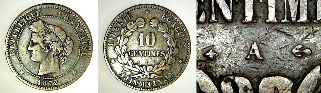 10 centimes France 1872