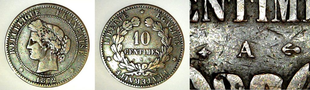 10 centimes France 1872