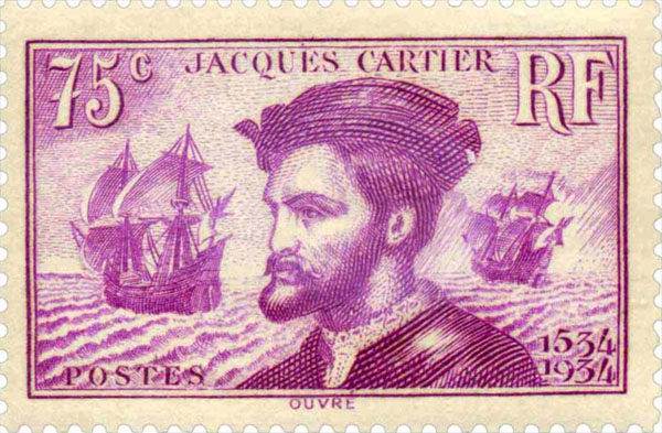 Timbre français Jacques Cartier