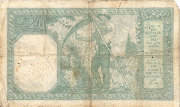 Verso 20 Francs Bayard
