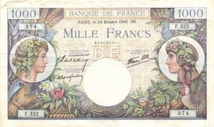 1000 FRANCS COMMERCE ET INDUSTRIE