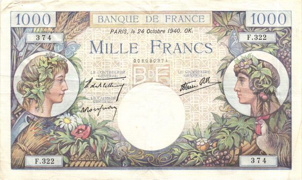 1000 FRANCS COMMERCE ET INDUSTRIE