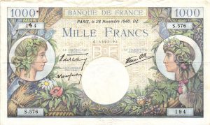 1000 FRANCS COMMERCE ET INDUSTRIE