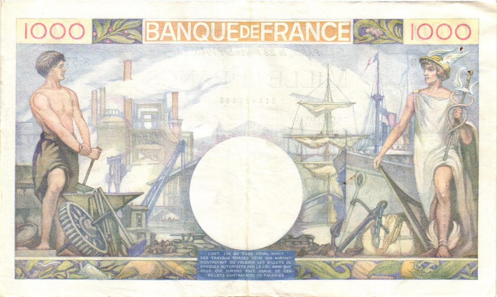 1000 FRANCS COMMERCE ET INDUSTRIE