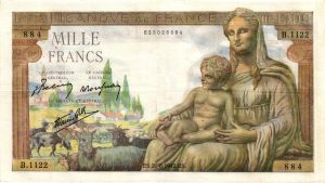 1000 Francs DÉESSE DÉMÉTER