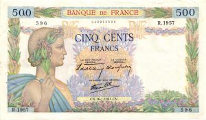 500 FRANCS LA PAIX