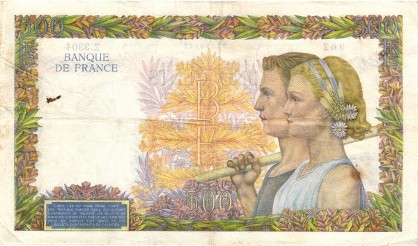 500 FRANCS LA PAIX