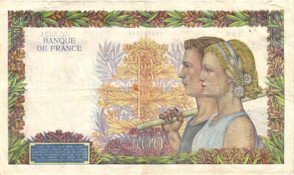 500 FRANCS LA PAIX