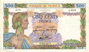 500 FRANCS LA PAIX