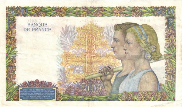 500 FRANCS LA PAIX