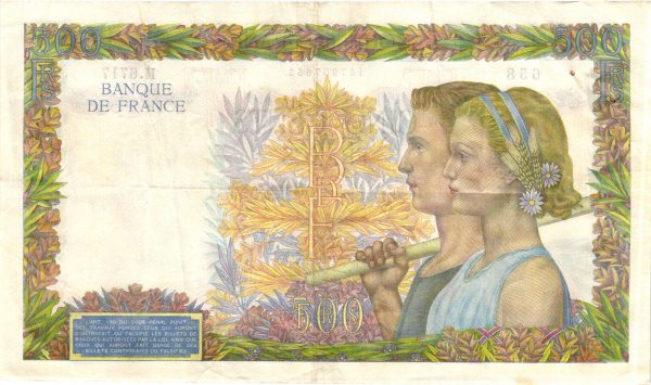 500 FRANCS LA PAIX
