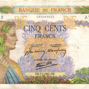 500 FRANCS LA PAIX