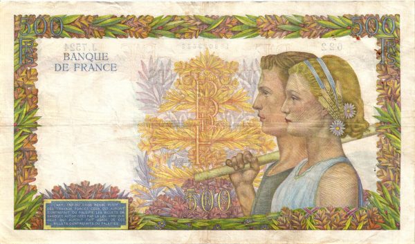 500 FRANCS LA PAIX